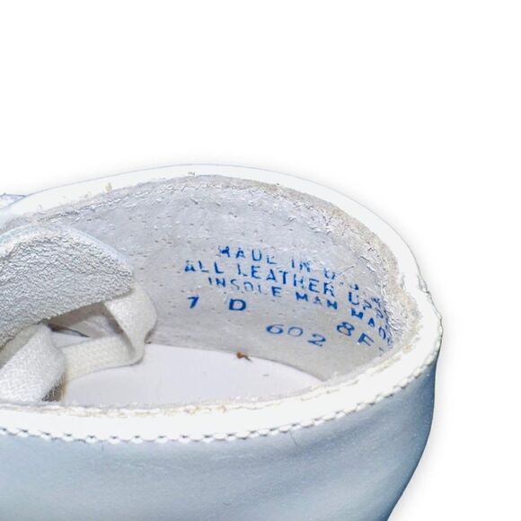 Vintage Made in USA Smocked Style Boots White Toddler 7D - Picture 10 of 11